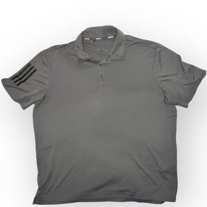 Adidas Men's Golf Polo Black and Gray Shirt Size XL